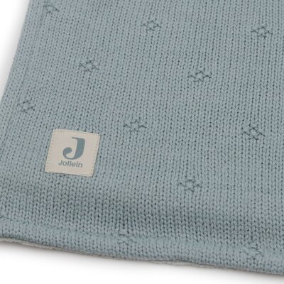 Deken Wieg 75x100cm Cosy Knit Sea Green/Velve