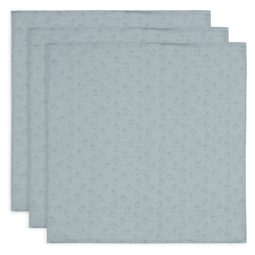 Hydrofiele Doek Small 70x70cm (3pack) Miffy Silhouettes - Sea Green