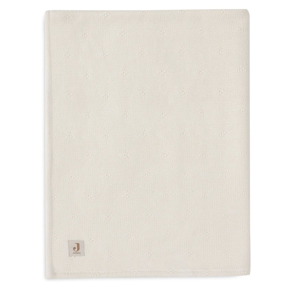 Deken Wieg 75x100cm Cosy Knit Ivory/Velvet