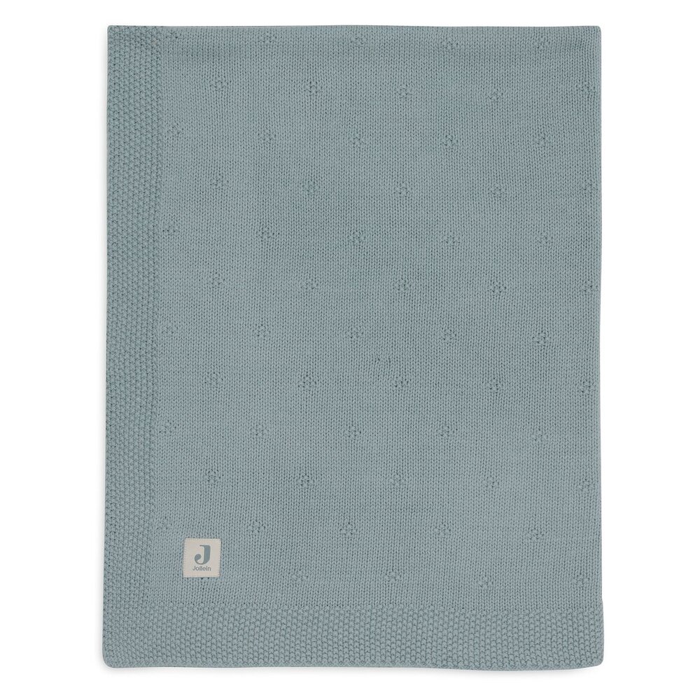 Deken Ledikant 100x150cm Cosy Knit Sea Green