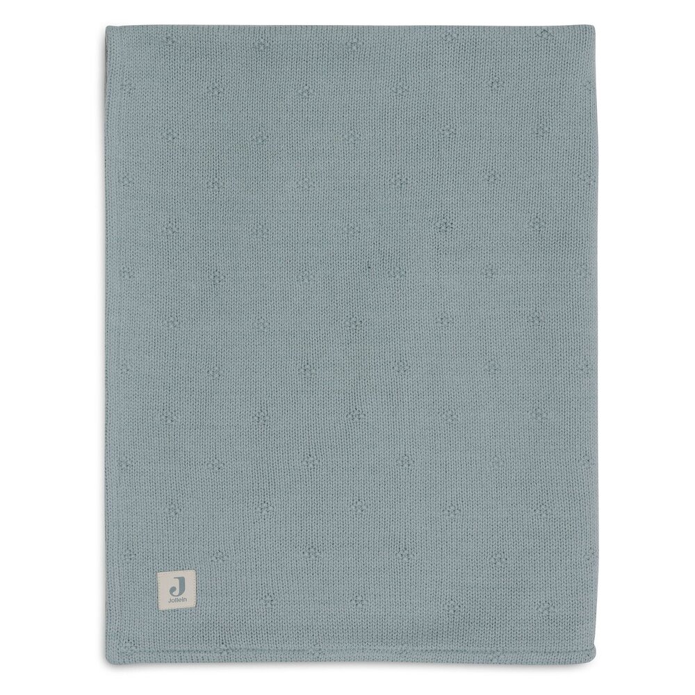 Deken Ledikant 100x150cm Cosy Knit Sea Green/Velve