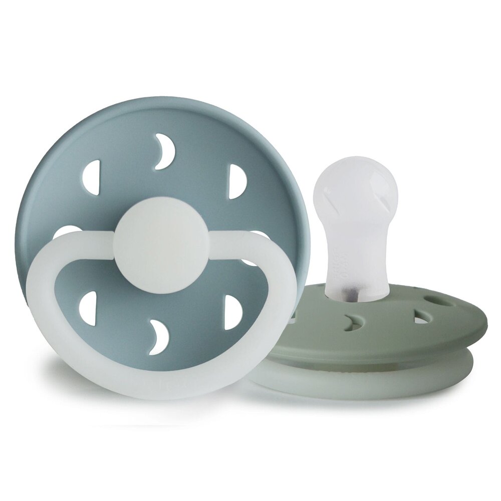 Moon night - 2-pack - silicone - T1 Stone blue/sage