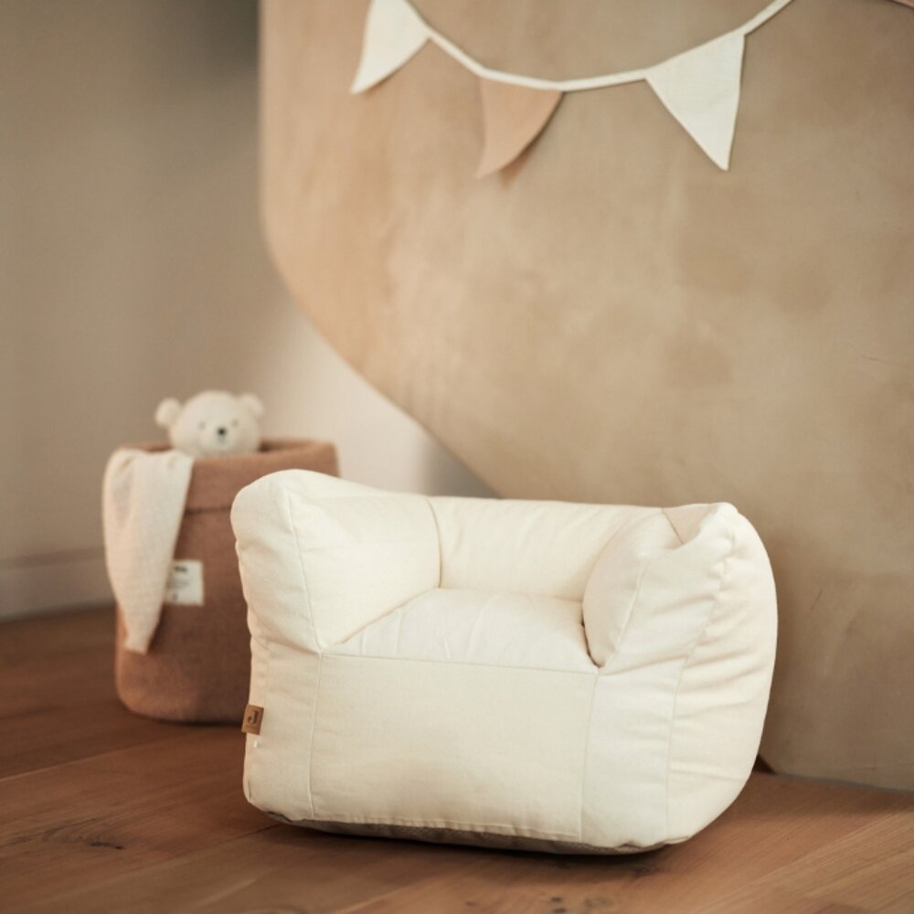 Kinderfauteuil Twill natural