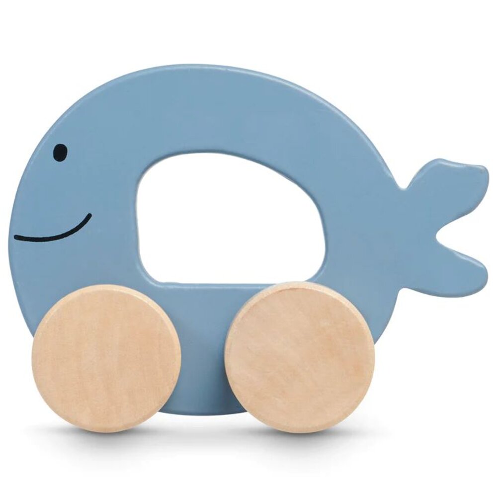 Houten Speelgoedauto Sea animal - blue