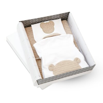 Giftbox - Set deken/slab/babypakje my first friends (56/1m) Essentials beige