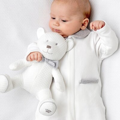 Babypakje first teddy Essentials grey