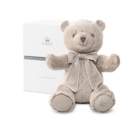 Teddybeer Zoë 40cm Ethnic white