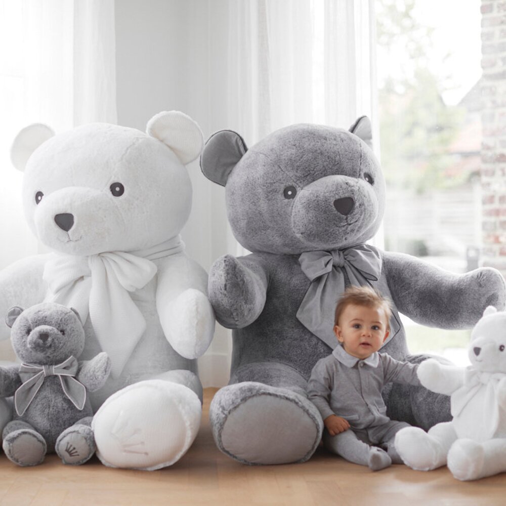 Teddybeer Zoë 40cm Moonlight grey