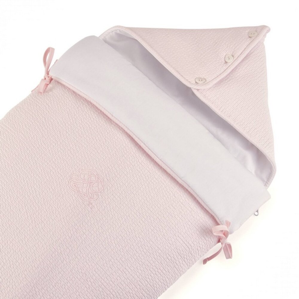 Voetenzak - gewafeld - Cotton Cotton pink