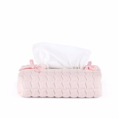 Hoes voor kleenex-doos - Gewatteerd - Cotton Pink Cotton pink