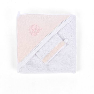 Kaphanddoek + washandje - Cotton Pink Cotton pink