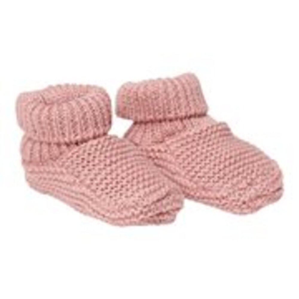 Gebreide babyslofjes Vintage Pink