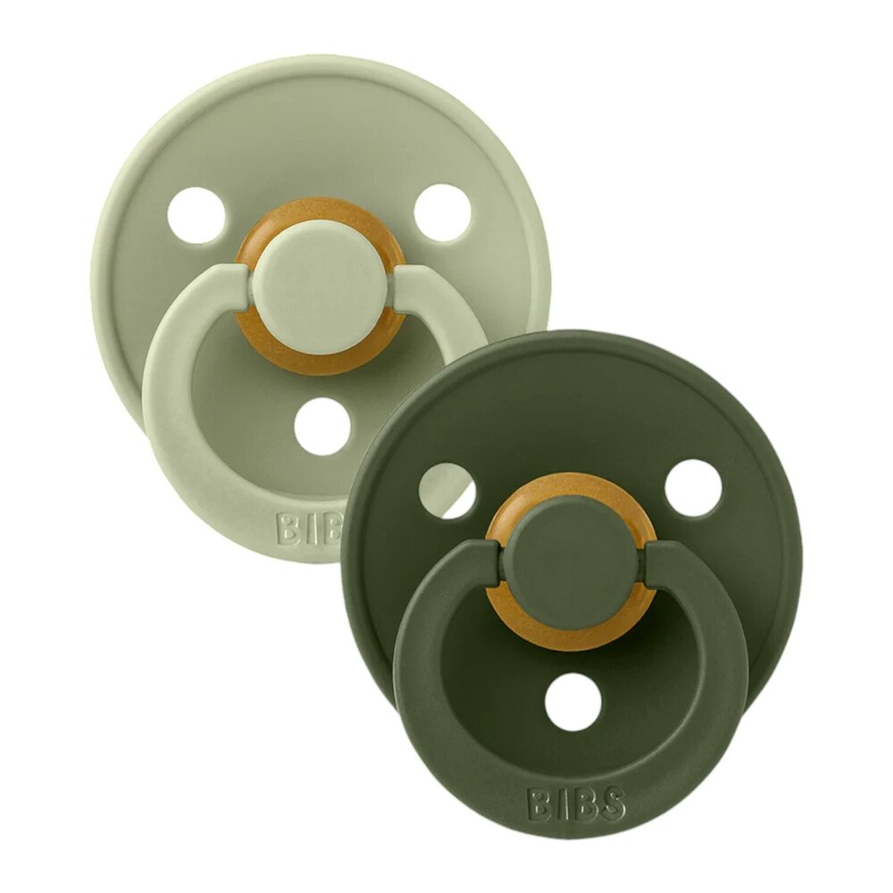 Fopspeen natuurrubber 2-pack T2 Sage / hunter green