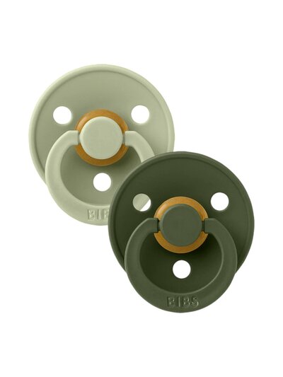 Fopspeen natuurrubber 2-pack T2 Sage / hunter green