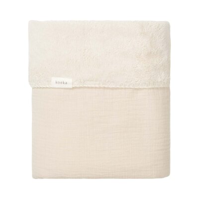 Wiegdeken teddy Faro Warm white