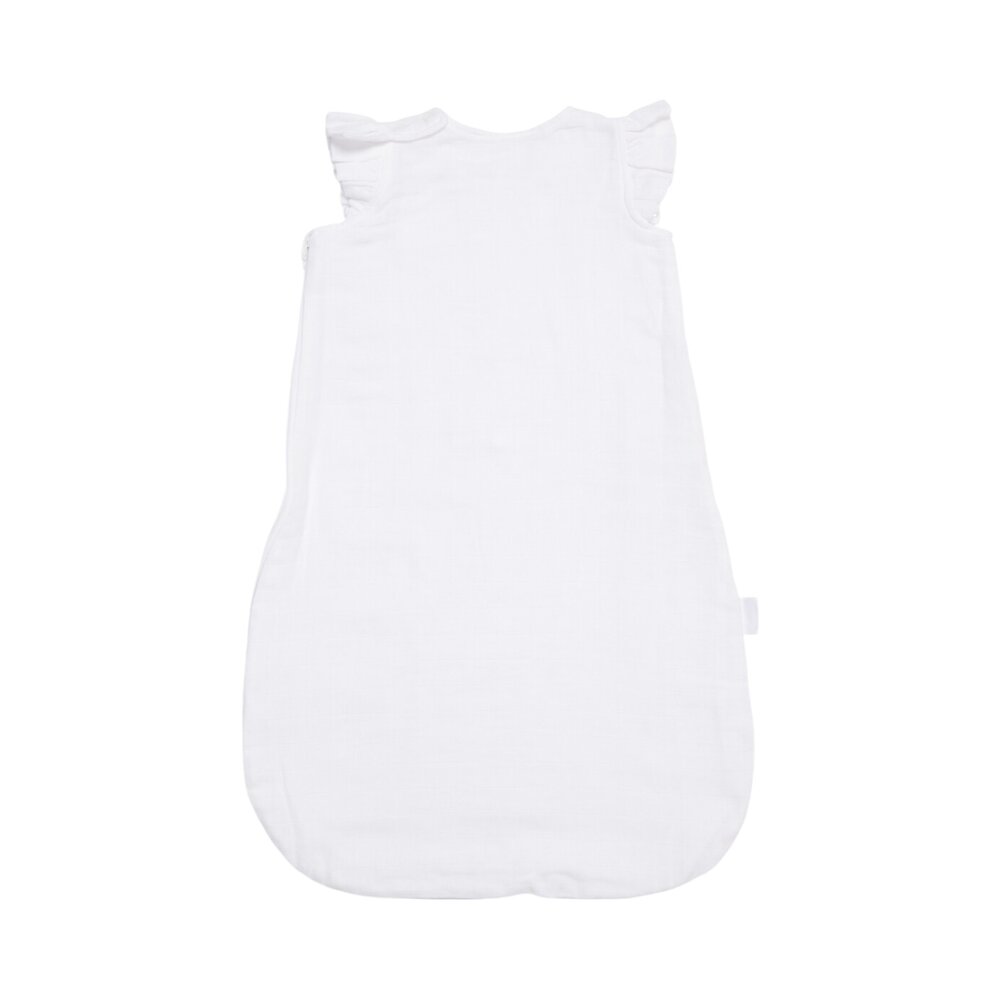 Slaapzak tetra schouder ruffle 65cm White