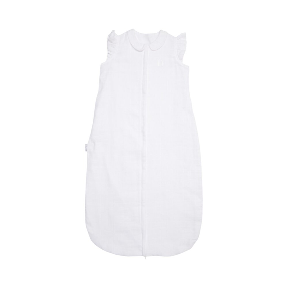 Slaapzak tetra schouder ruffle 90cm White