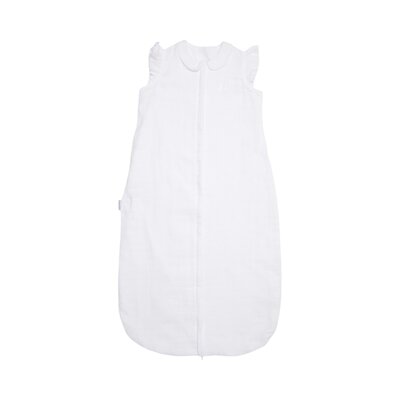 Slaapzak tetra schouder ruffle 90cm White