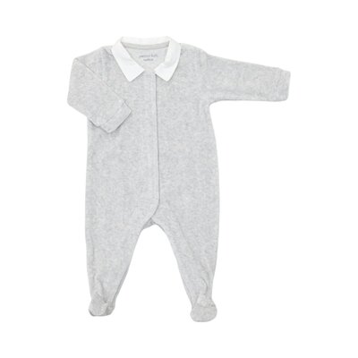 Babypakje Velours Light grey Melange