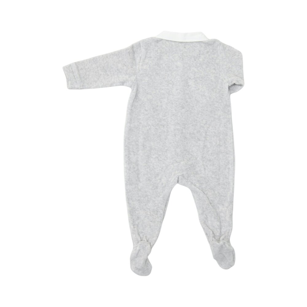 Babypakje Velours Light grey Melange