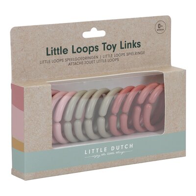 Little loops speelgoedringen pink