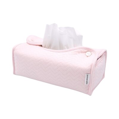 Chevron tissue box hoes Light Pink Melange