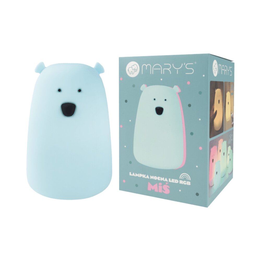 Led lamp Bear small - 88 x 88 x 103 mm Blue