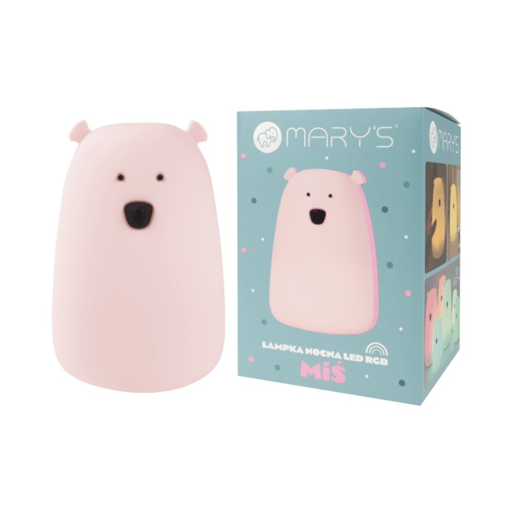 Led lamp Bear small - 88 x 88 x 103 mm Pink