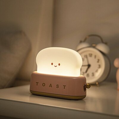 Led lamp Toaster Pink