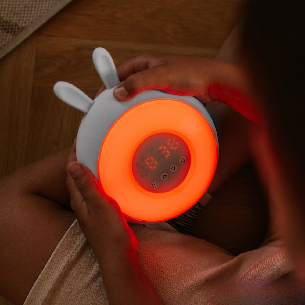 Wekker / led lamp RGB - Rabbit White