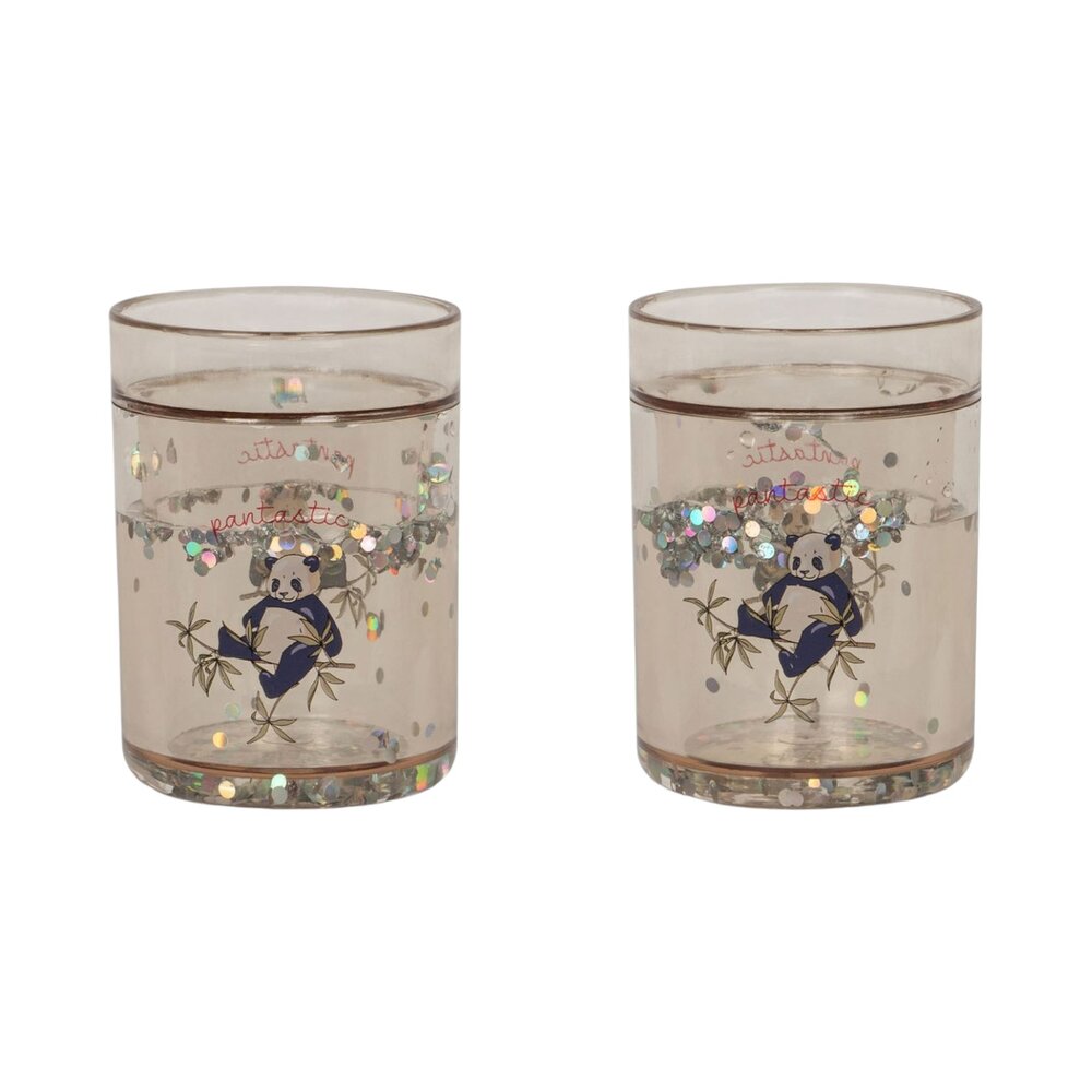 2 pack glitter bekers Pantastic