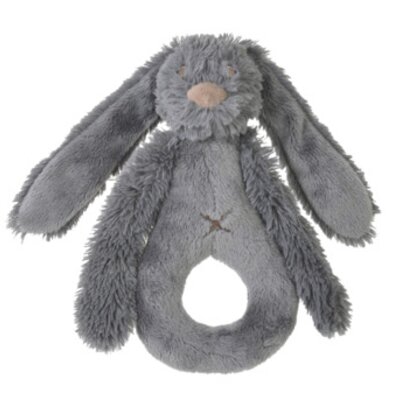 Rabbit Richie Rattle - 18 cm Deep Grey