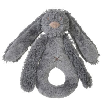 Rabbit Richie Rattle - 18 cm Deep Grey