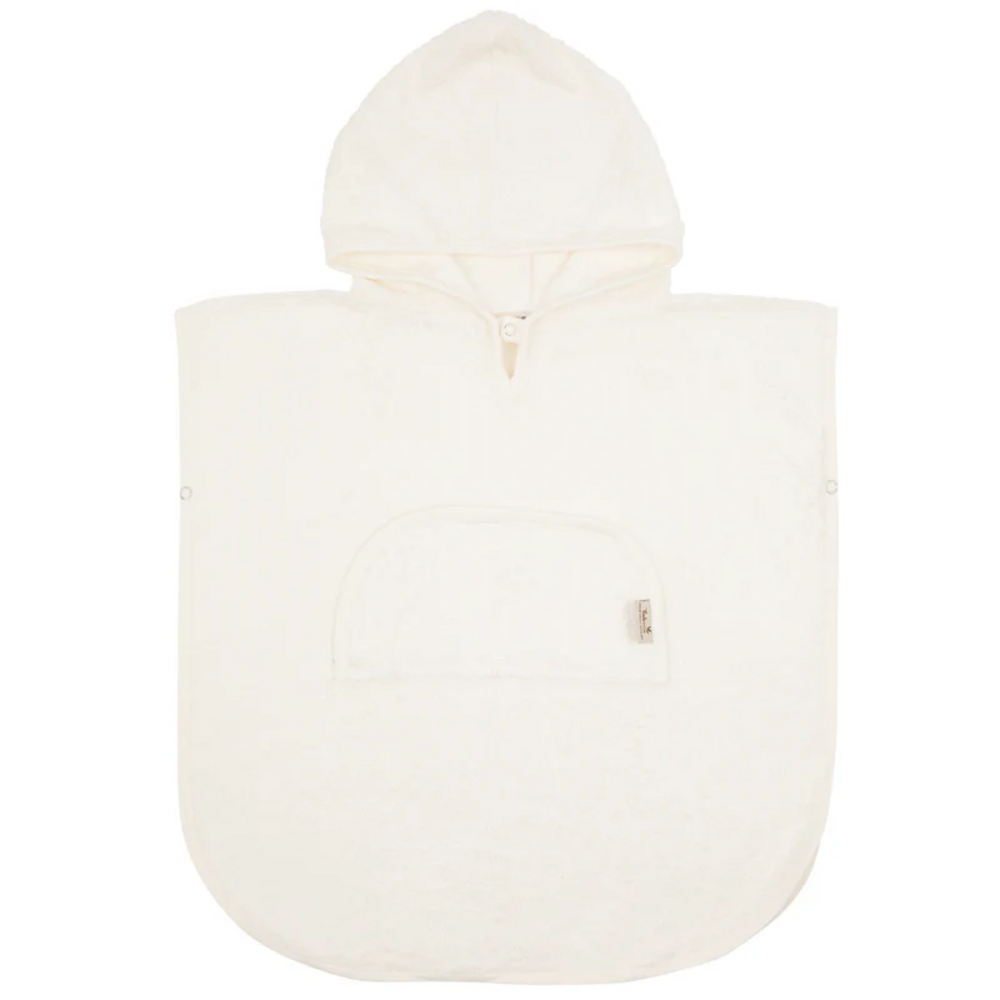 Poncho v-neck (1-4y) Daisy white