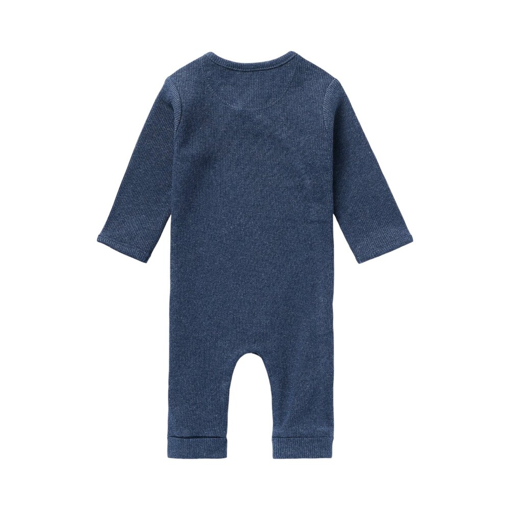 Babypakje met lange mouwen Rib Nevis Navy melange