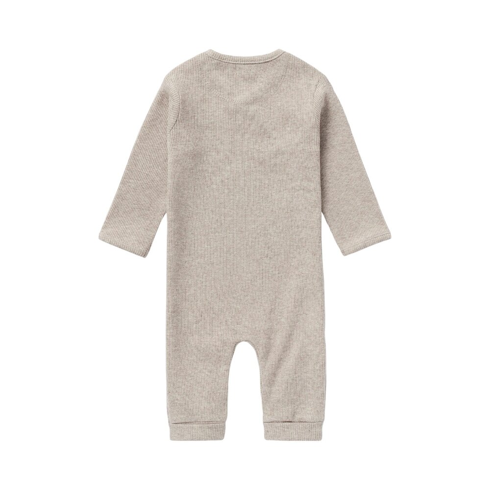 Babypakje met lange mouwen Rib Nevis Taupe Melange