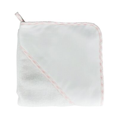 Kaphanddoek detail vichy 80X80 cm Wit-roze