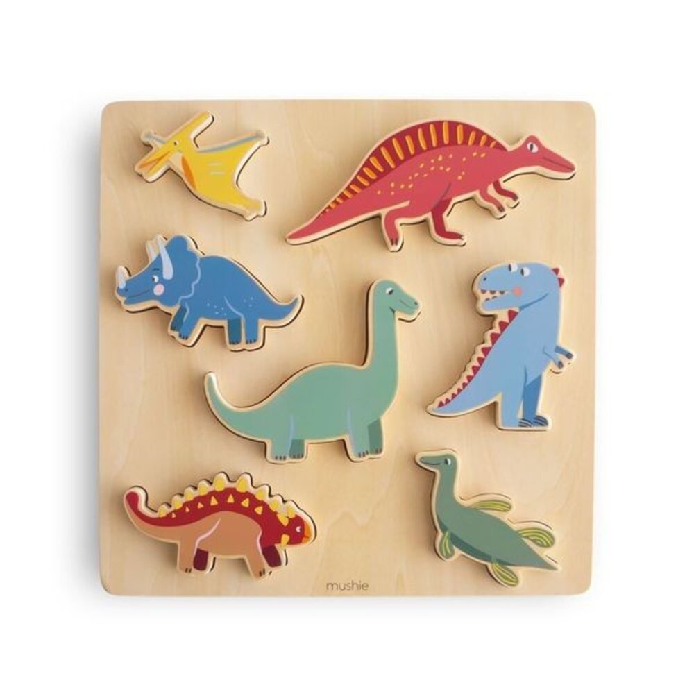 Houten puzzel Dino