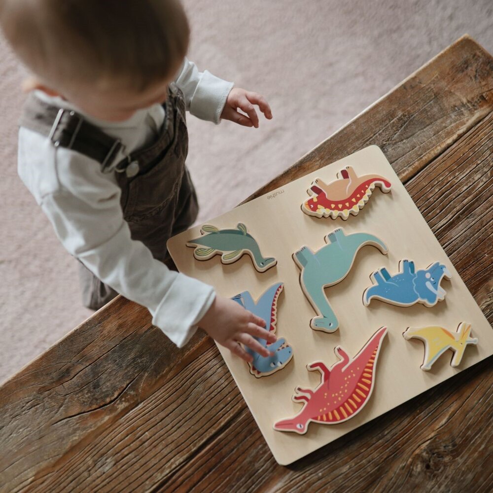 Houten puzzel Dino