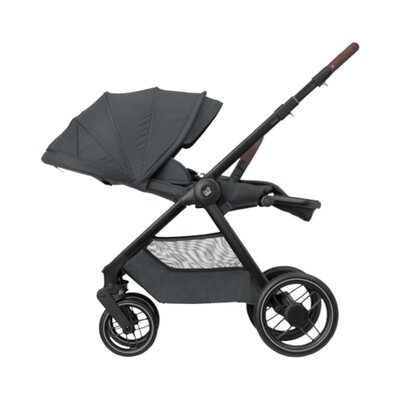 Kinderwagen Oxford Plus Twillic Graphite (dark frame + brown leather)