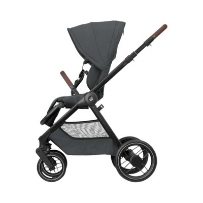 Kinderwagen Oxford Plus Twillic Graphite (dark frame + brown leather)