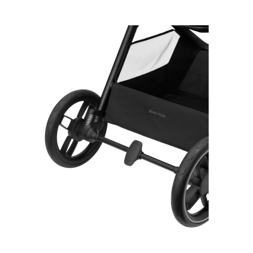 Kinderwagen Oxford Plus Twillic Black (dark frame + black leather)