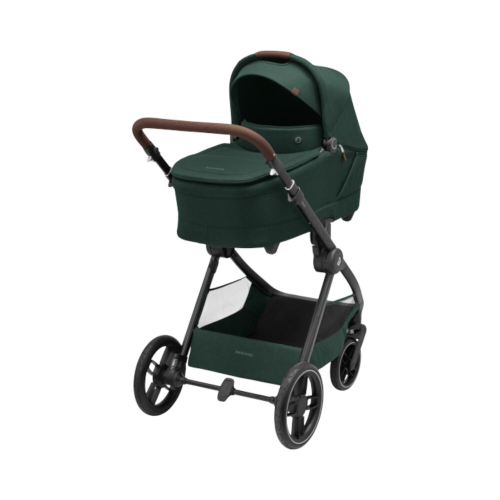 Kinderwagen Oxford Plus Twillic Green (dark frame + brown leahter)