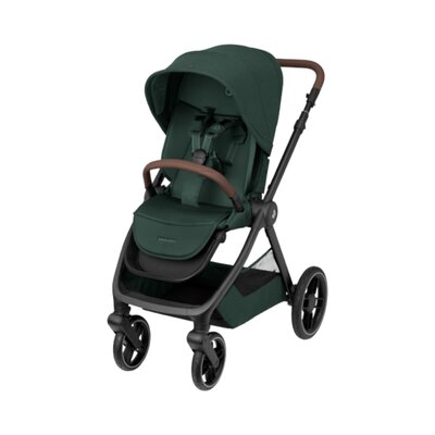 Kinderwagen Oxford Plus Twillic Green (dark frame + brown leahter)