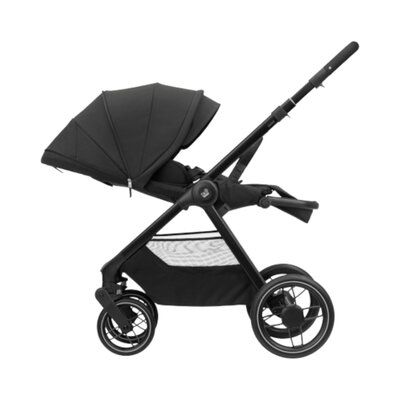 Kinderwagen Oxford Twillic Black (dark frame + black leather)