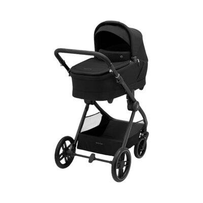 Kinderwagen Oxford Plus Twillic Black (dark frame + black leather)