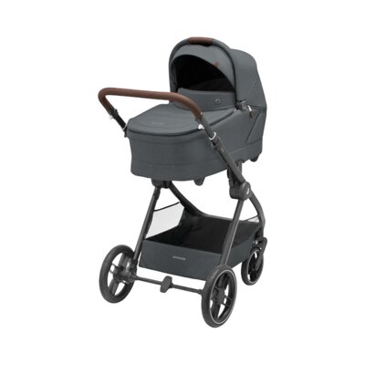 Kinderwagen Oxford Plus Twillic Graphite (dark frame + brown leather)