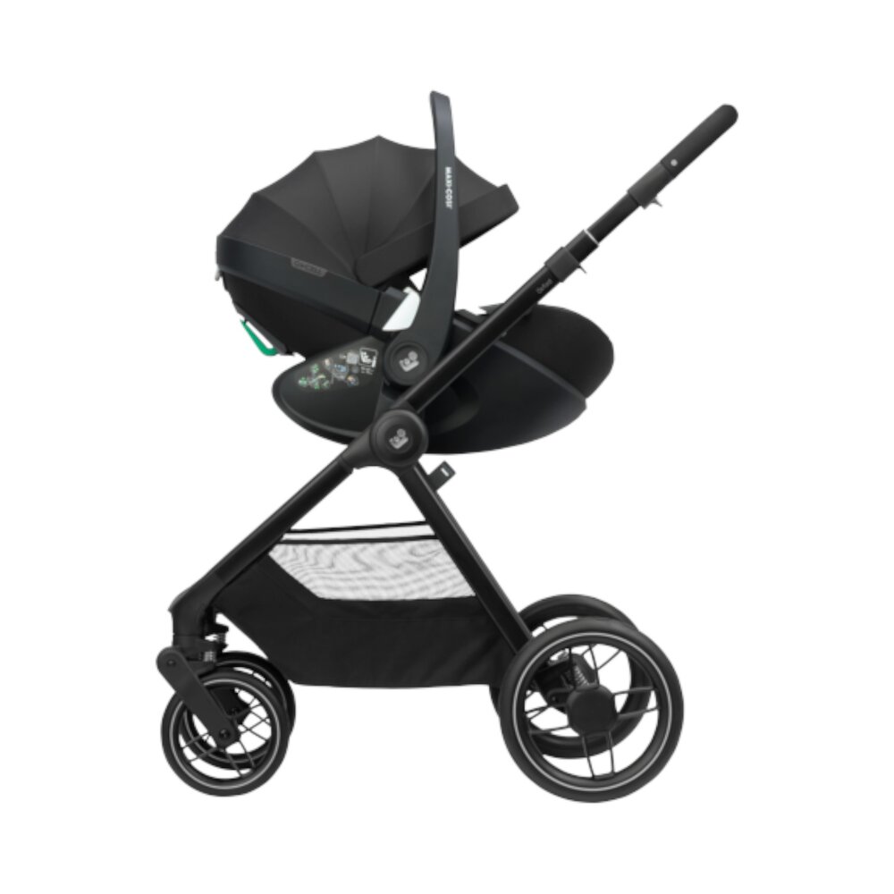 Kinderwagen Oxford Twillic Black (dark frame + black leather)