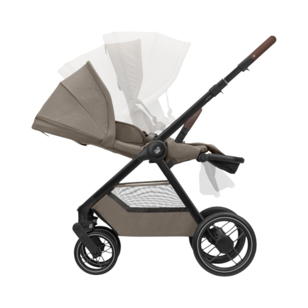 Kinderwagen Oxford Plus Twillic Truffle (dark frame + brown leather)