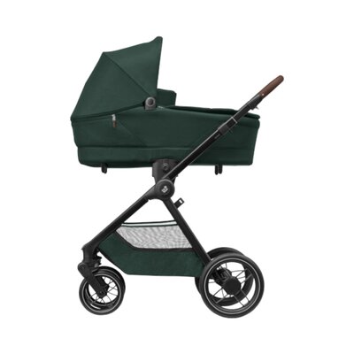 Kinderwagen Oxford Twillic Green (dark frame + brown leahter)